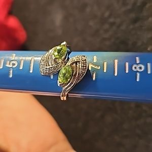 Green Sterling ring